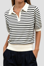 Emma | Stijlvolle Gestreepte Blouse