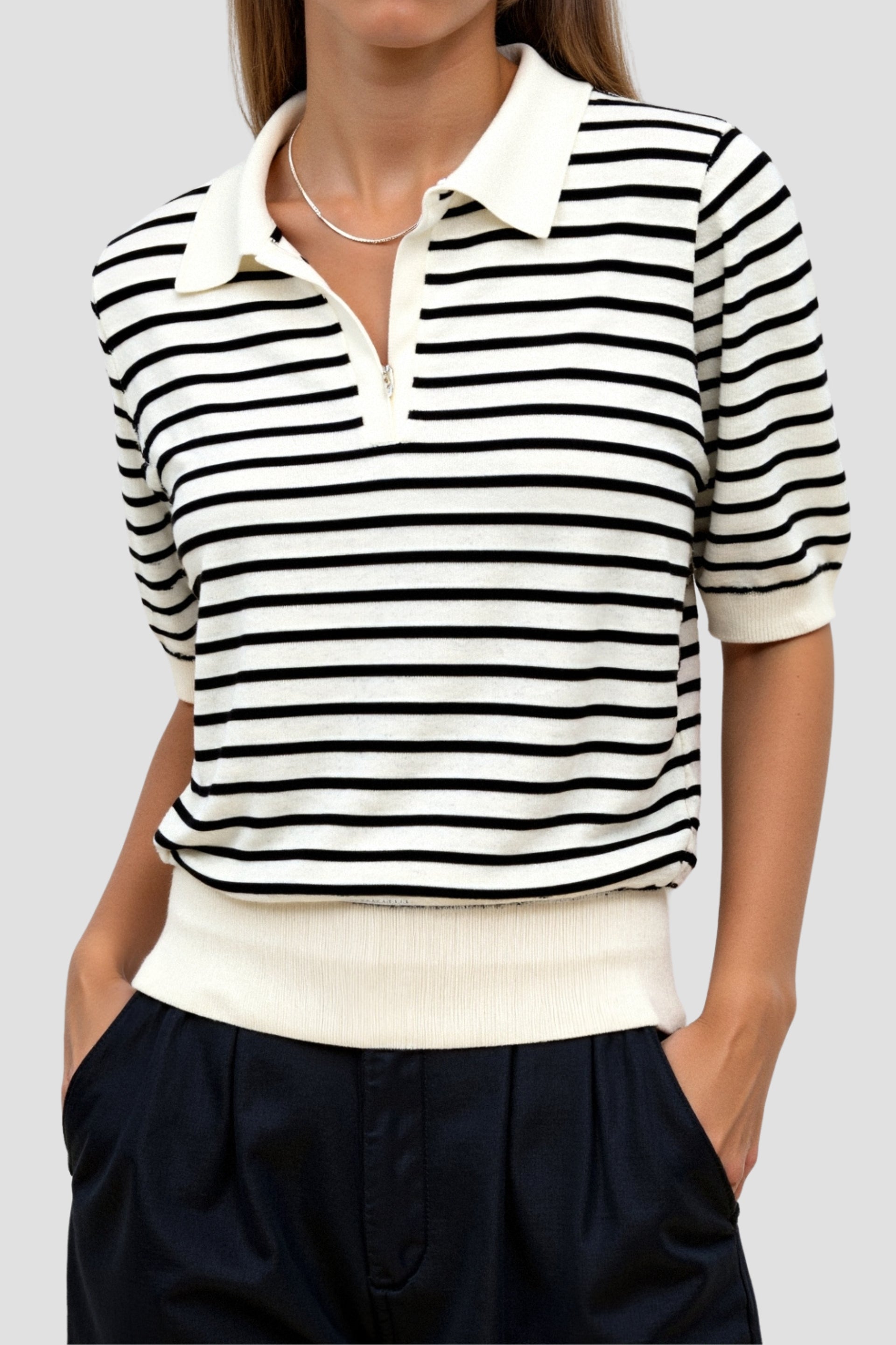 Emma | Stijlvolle Gestreepte Blouse