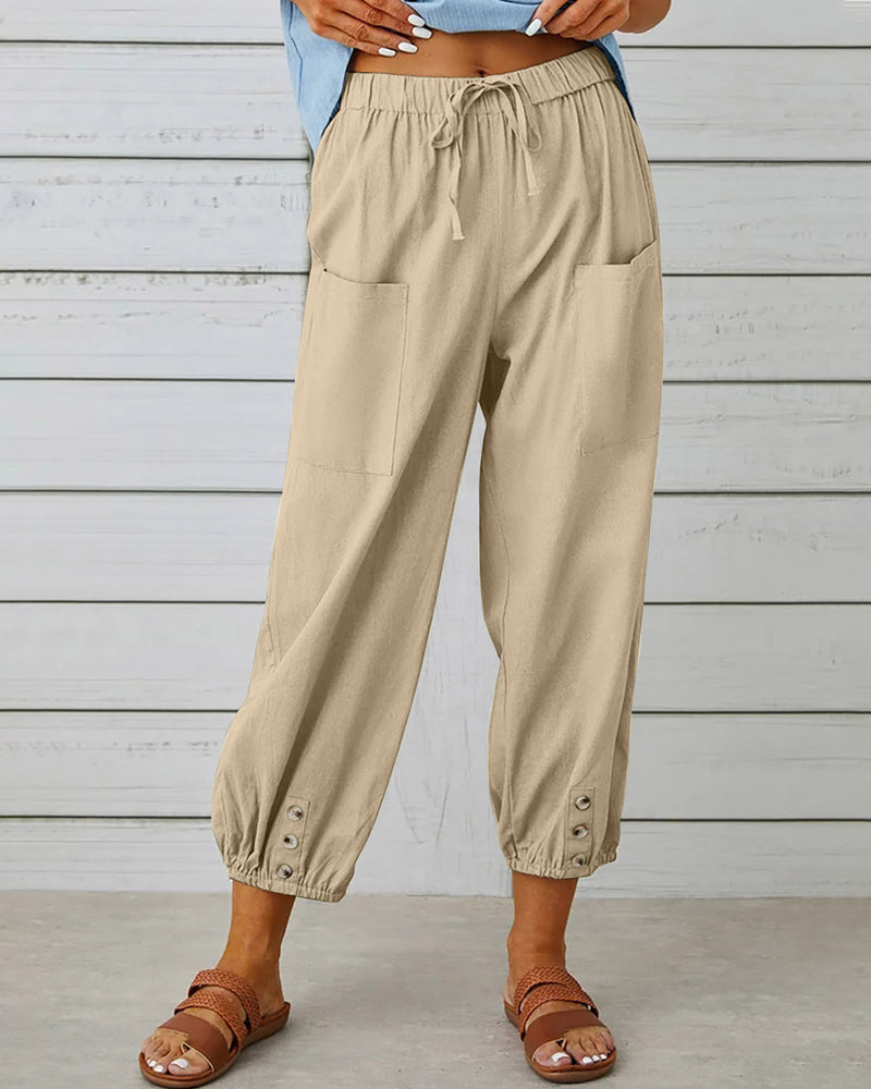 Nina | Losse broek met hoge taille