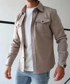 Overshirt met twee borstzakken