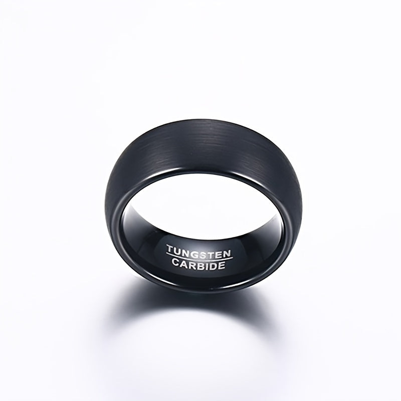 Herenring, met een matte zwarte afwerking voor een stijlvolle uitstraling. Gemaakt van roestvrij staal voor duurzaamheid en ontworpen als een perfect geschenk voor mannen. Deze ring voegt een vleugje elegantie toe aan elke outfit.