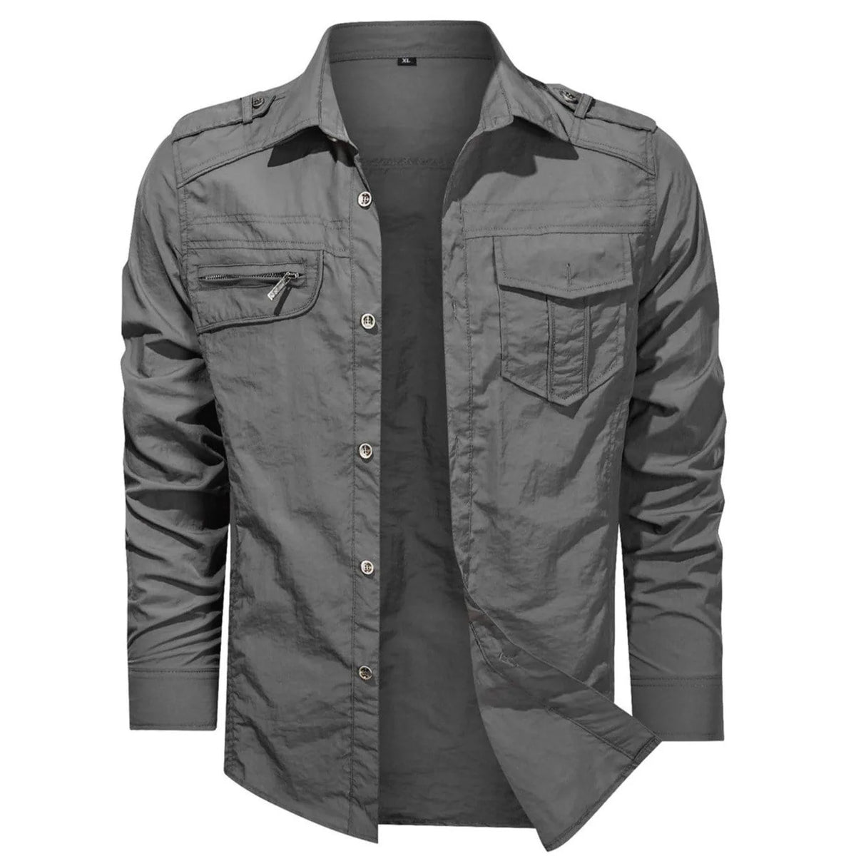 Casual overhemd met mandarin collar