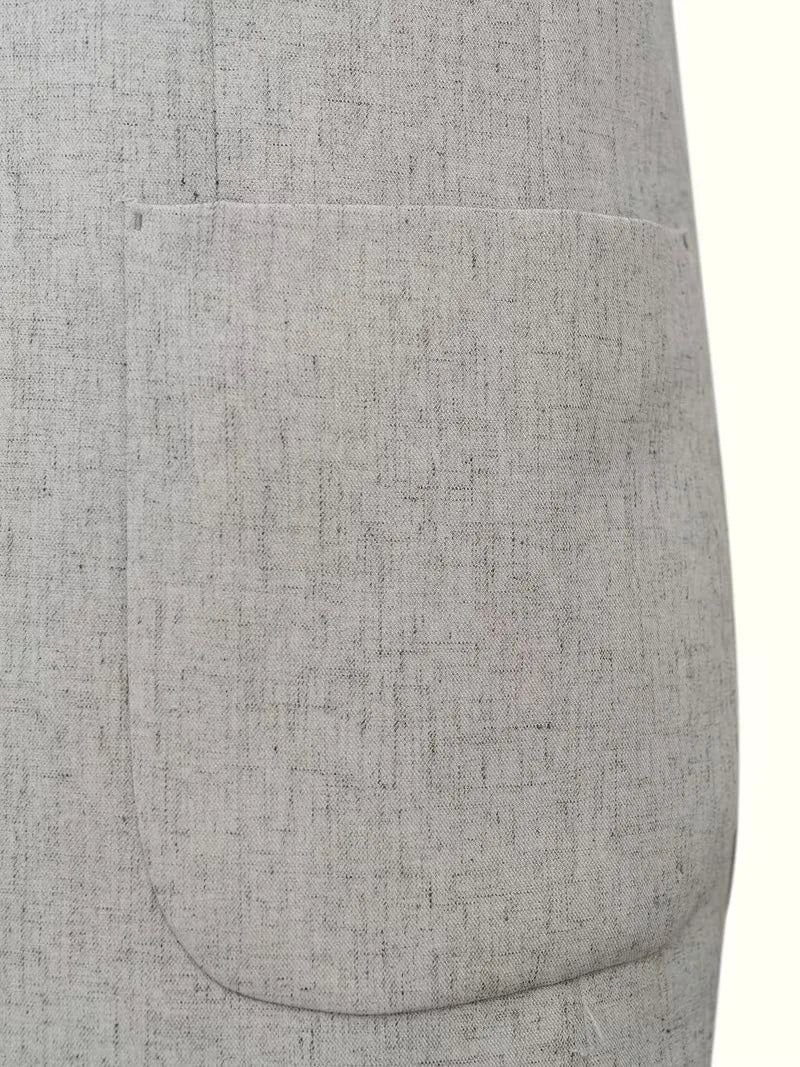Blazer met V-hals en knopen