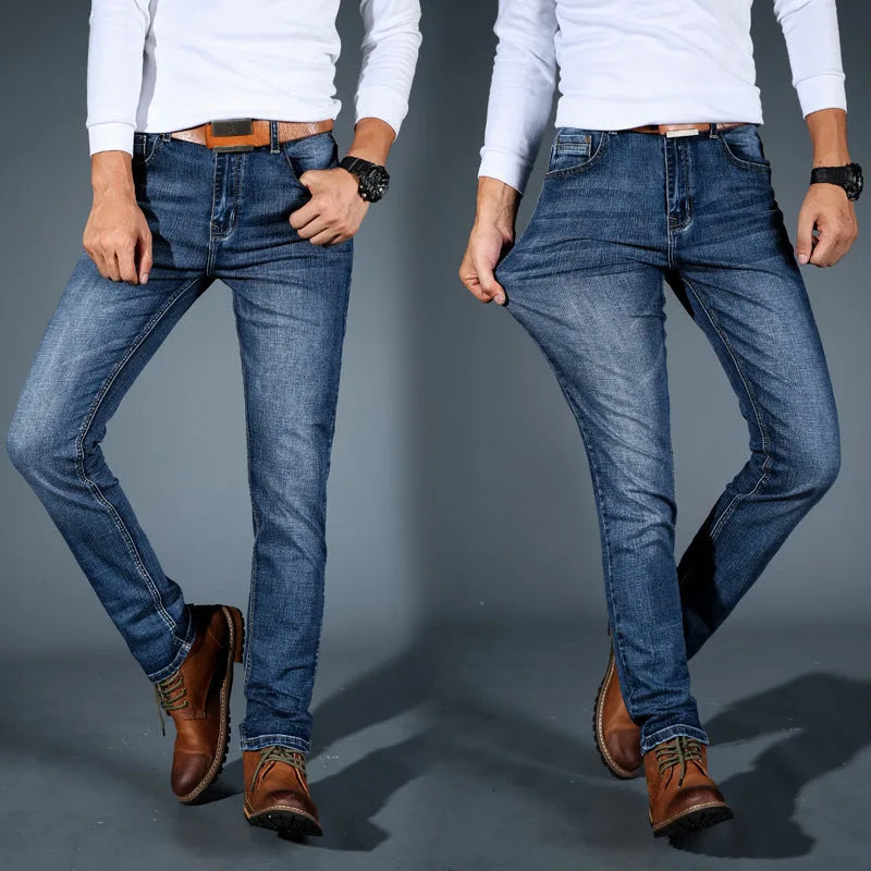 Slim fit jeans met stretch denim
