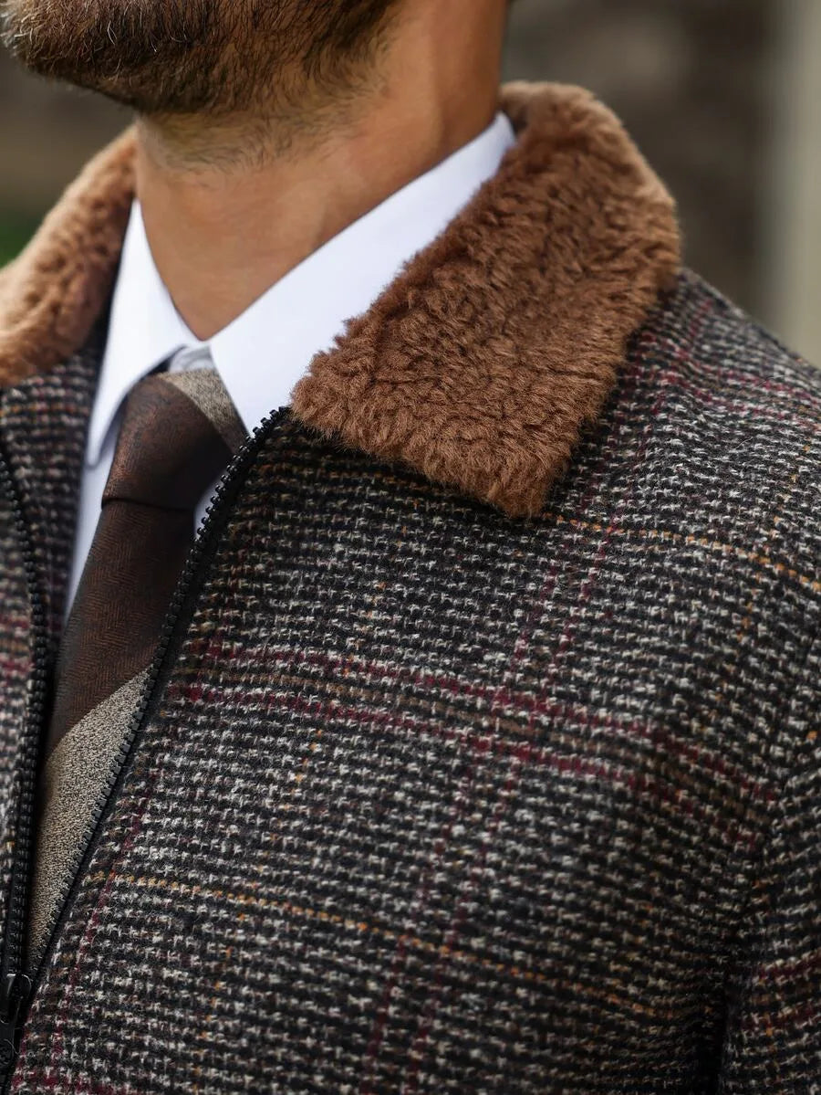 Bomberjack met collared neckline