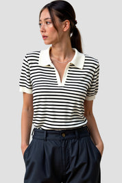 Emma | Stijlvolle Gestreepte Blouse