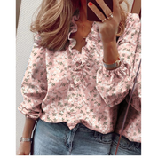 Femke | Chiffon blouse met pluches