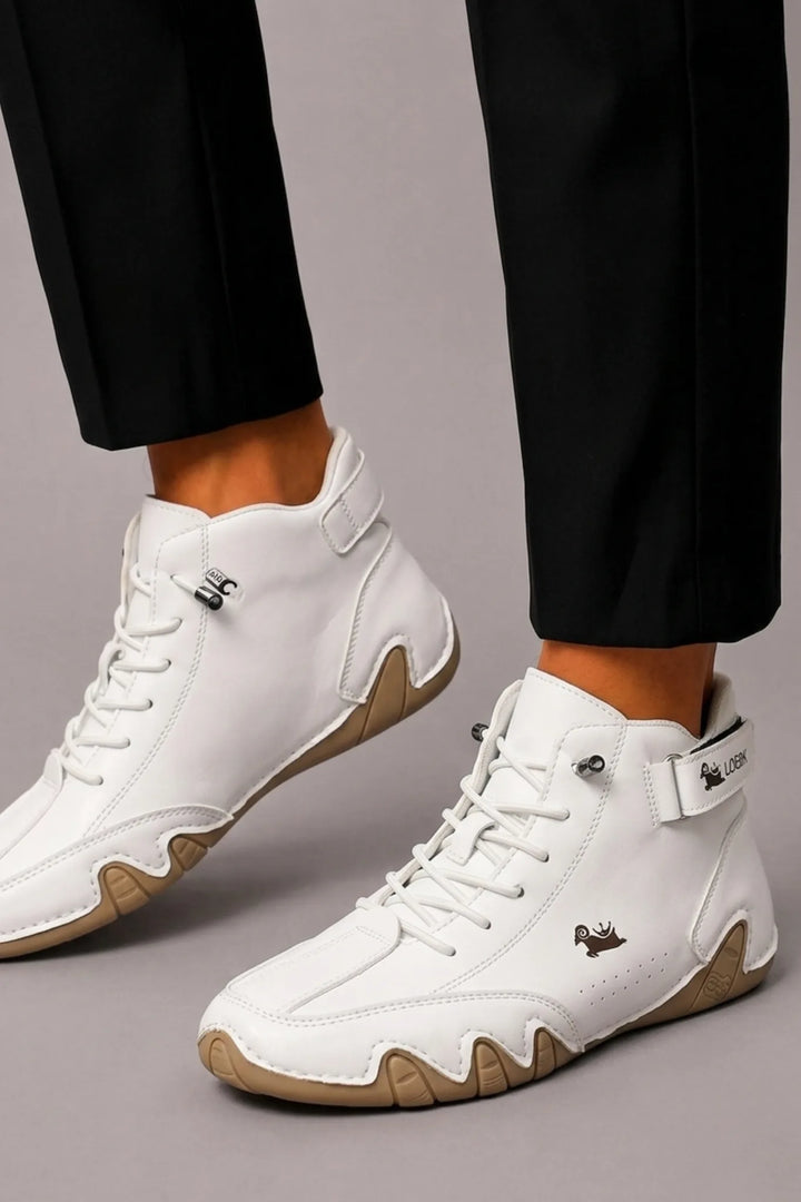 Lage sneakers met high-top design