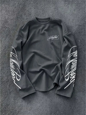 Longsleeve met geprinte tekst