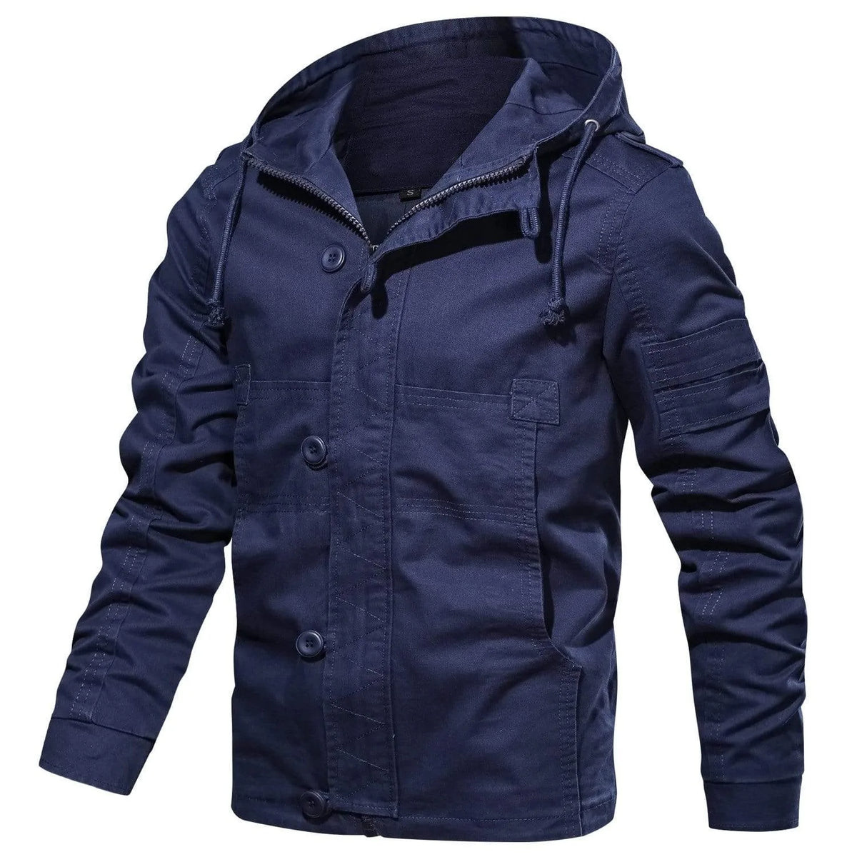 Parka met capuchon en meerdere zakken