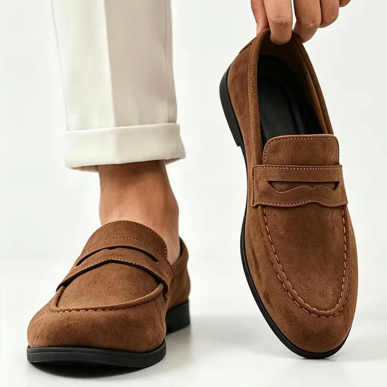 Heren loafers met penny style
