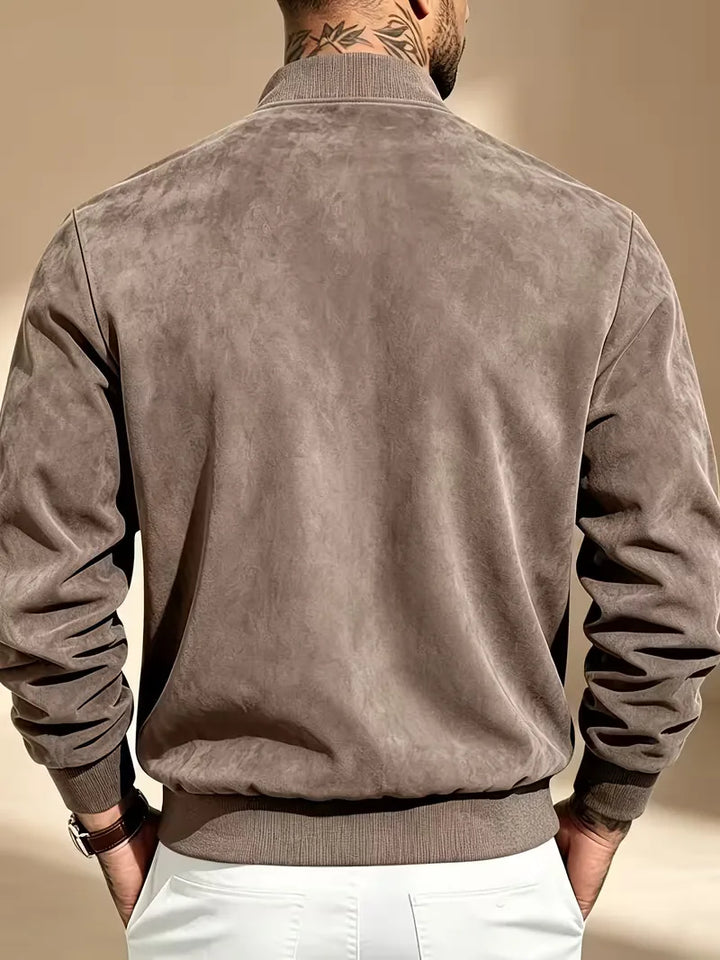 Bomberjack met baseball collar