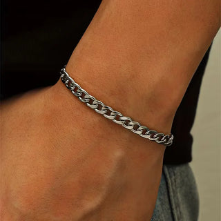 Minimalistische stalen armband