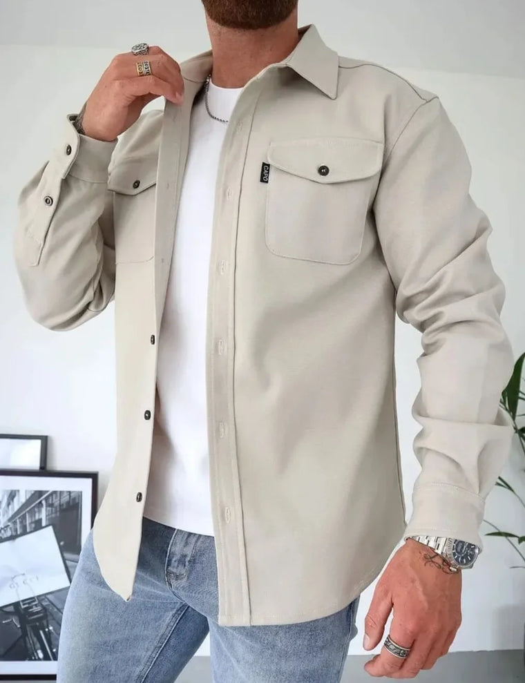 Overshirt met twee borstzakken