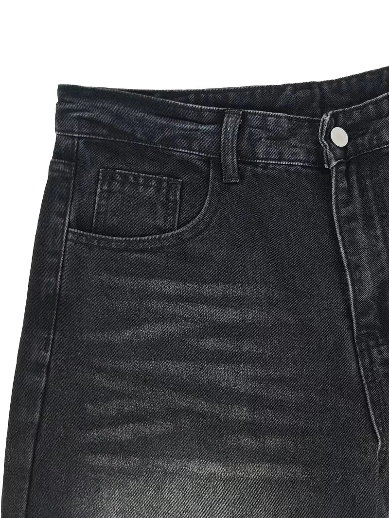 Loose fit jeans met meerdere zakken