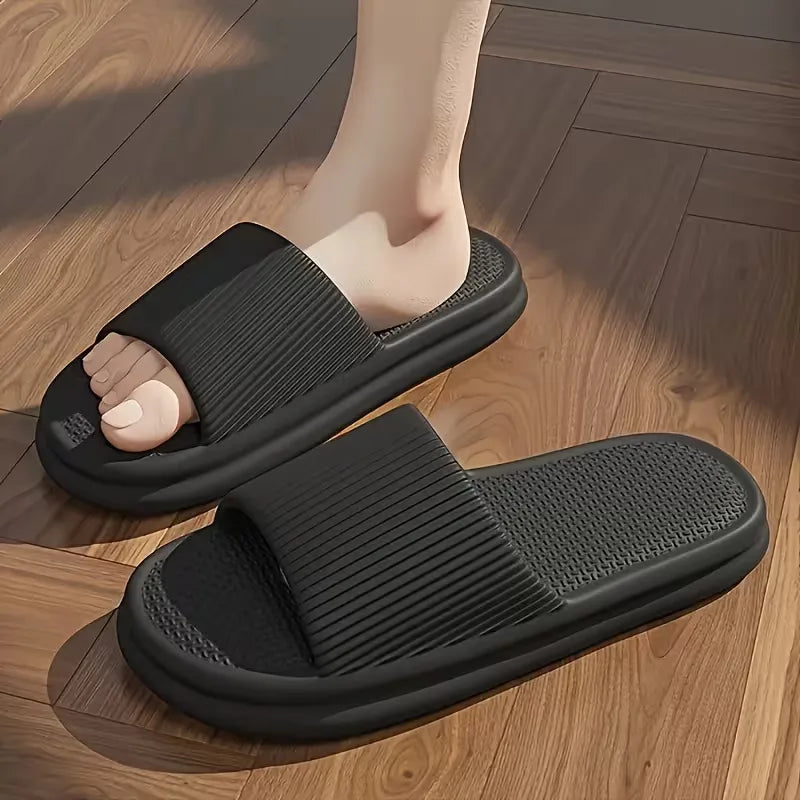 Badslippers met dikke zool