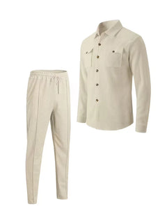 Lounge set met button-up cardigan