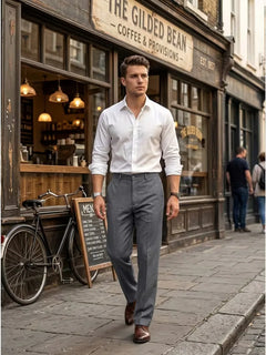 Pantalons met rechte pijpen