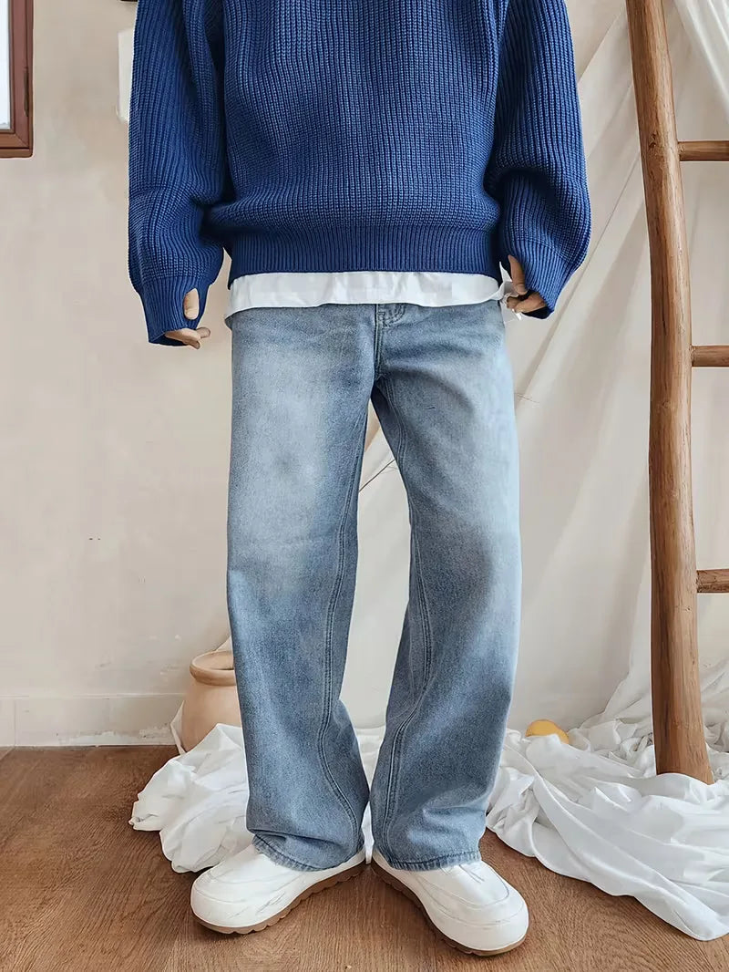 Loose fit jeans met vijf-pocket design