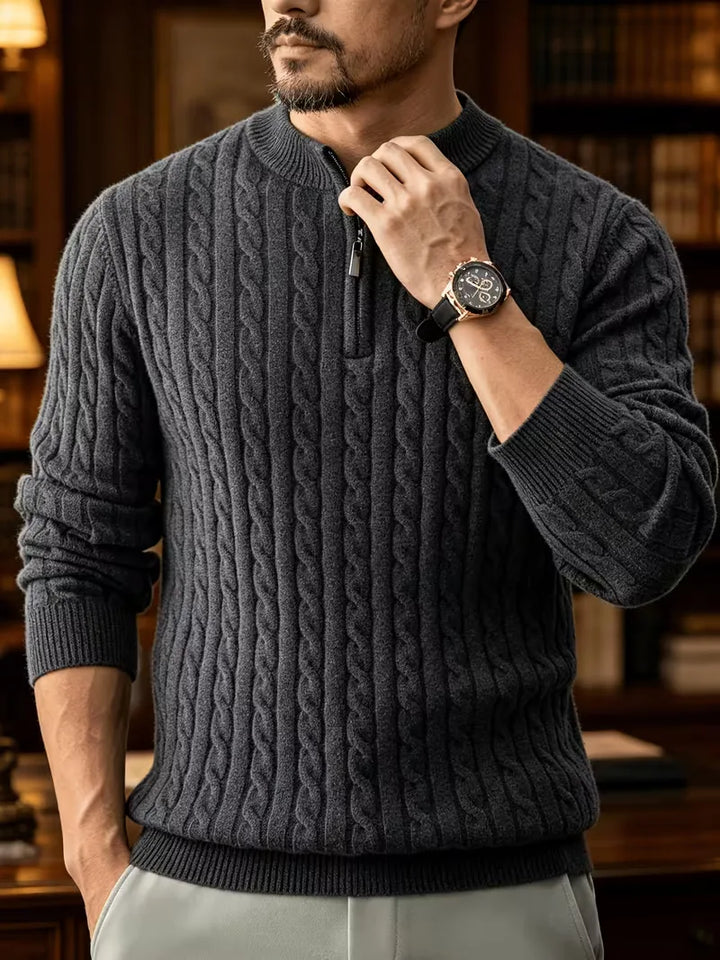 Kabeltrui met half-zip