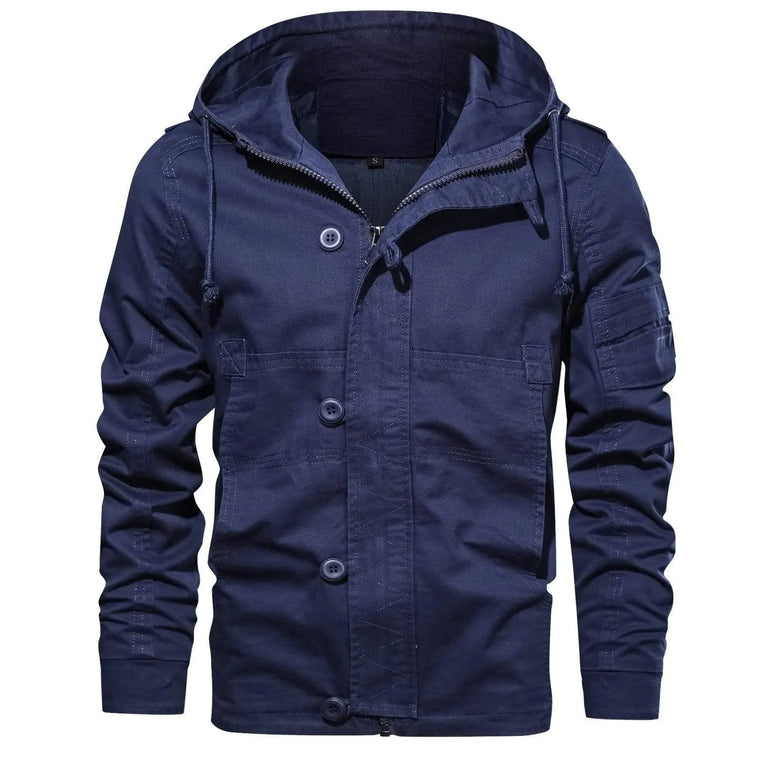 Parka met capuchon en meerdere zakken