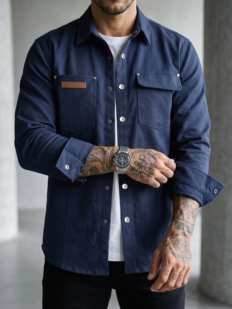Overshirt met borstzak
