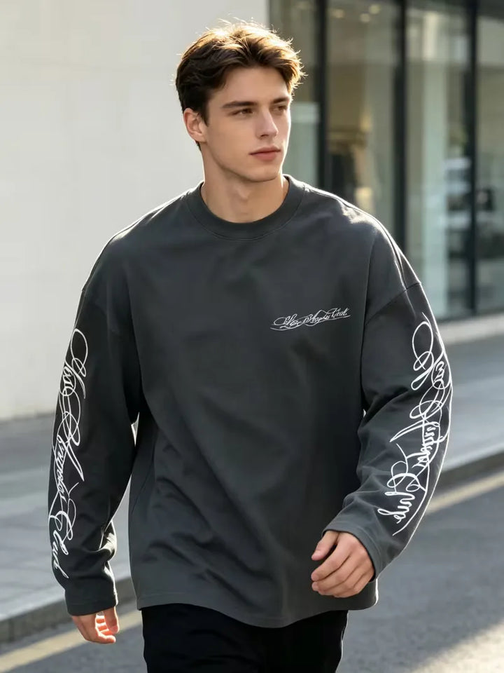 Longsleeve met crew neckline