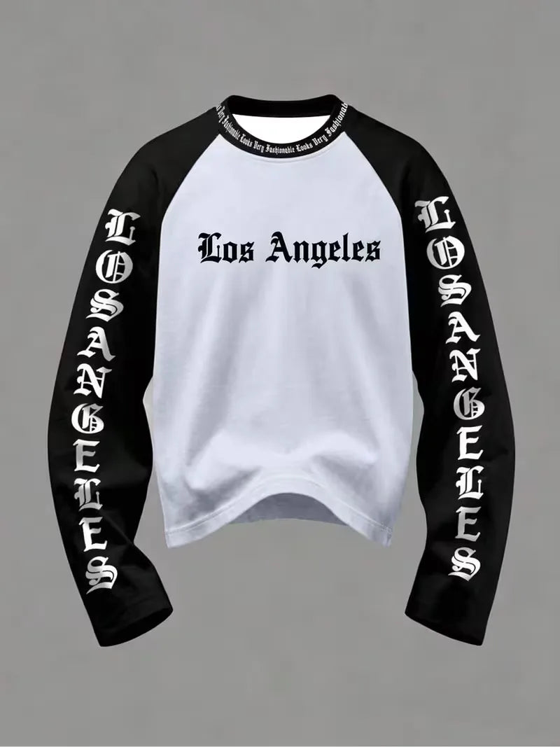 Longsleeve T-shirt met contrast