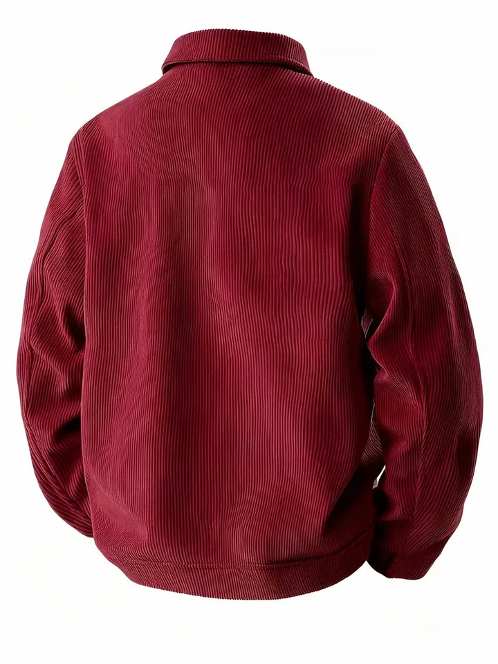 Lounge set met corduroy jacket