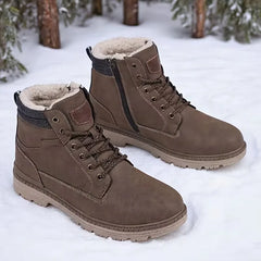 Veterschoenen boots met zijrits