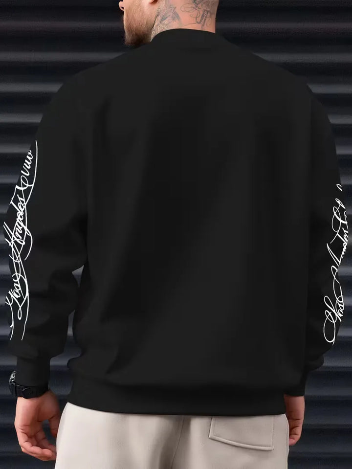Sweatshirt met witte script lettering
