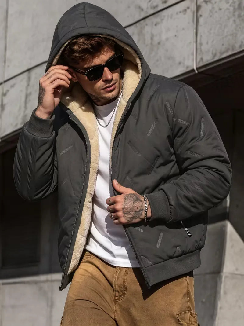 Puffer jacket met capuchon