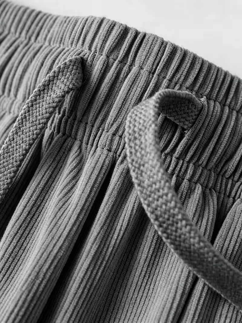 Lounge set met corduroy jacket