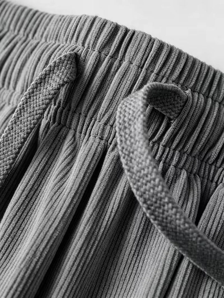 Lounge set met corduroy jacket