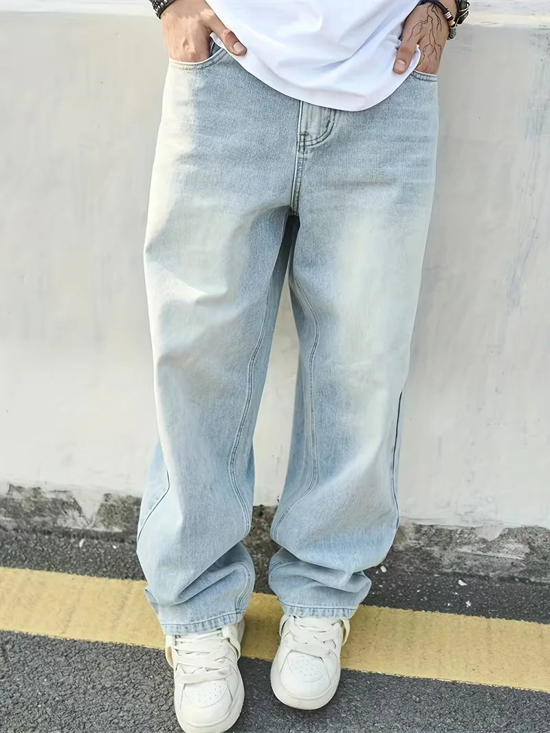 Loose fit jeans met vijf-pocket design