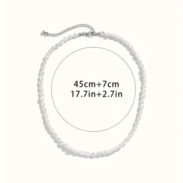 Barokke ketting met imitatie parels