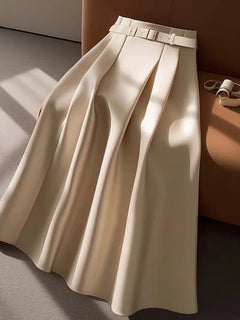 Plooirok met hoge taille