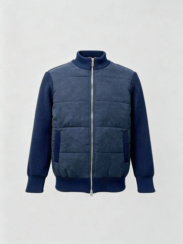 Bomberjack met patchwork design