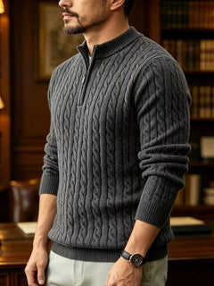 Kabeltrui met half-zip
