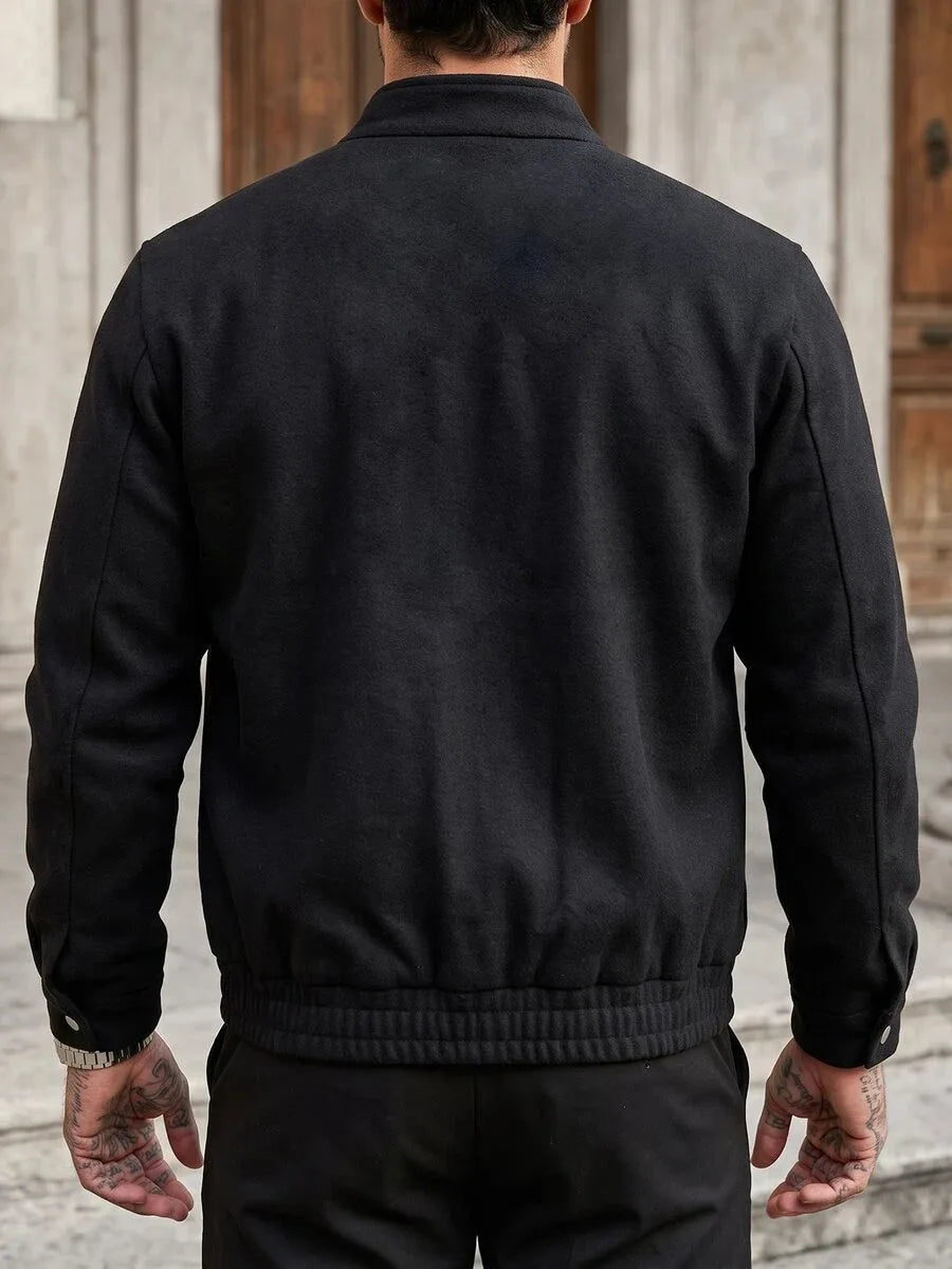 Bomberjack met collared neckline