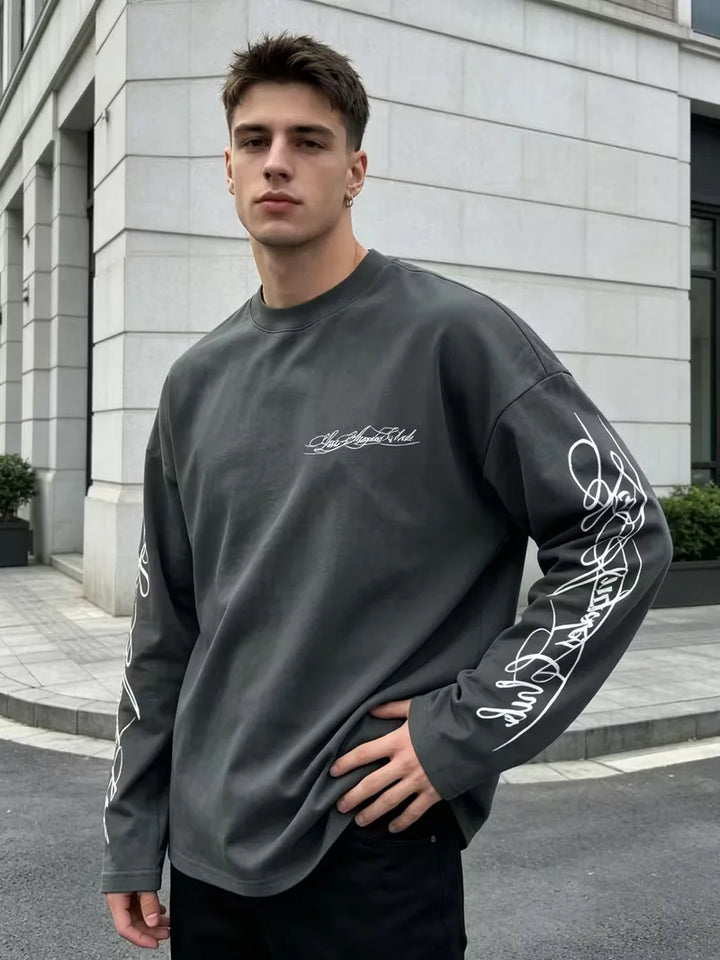 Longsleeve met crew neckline