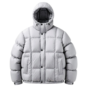Puffer jacket met capuchon