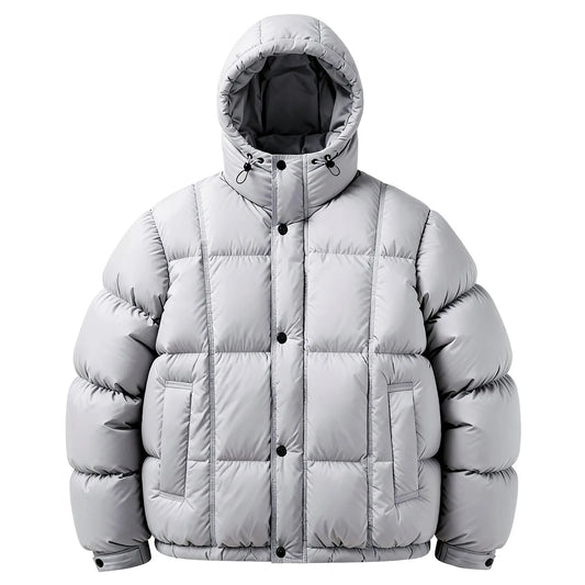 Puffer jacket met capuchon