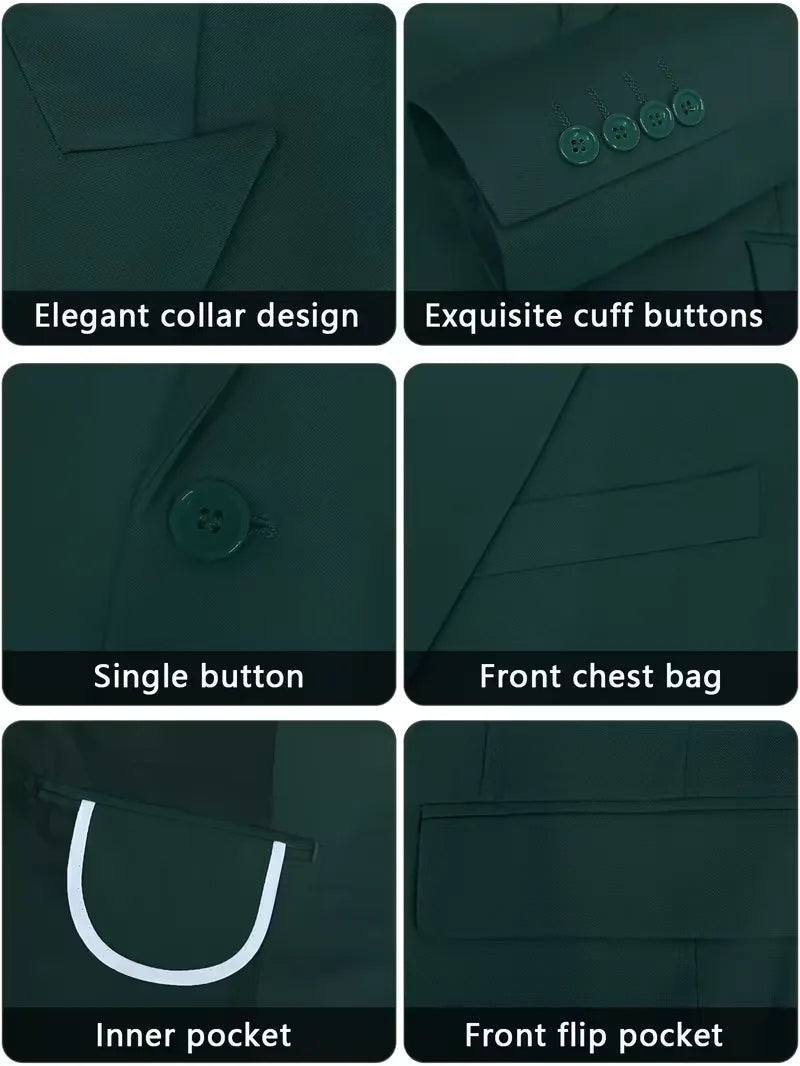 Drie-delig slim fit pak