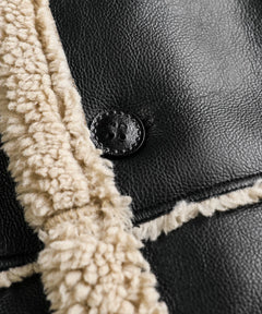 Bomberjack met faux shearling
