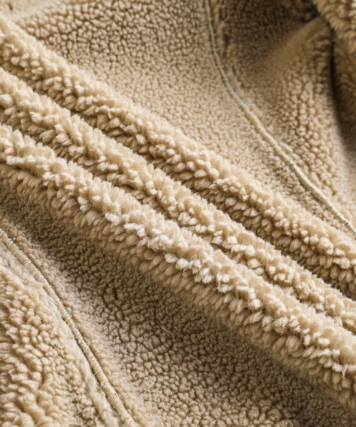 Bomberjack met faux shearling