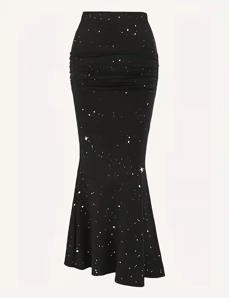 A-lijn rok met speckles