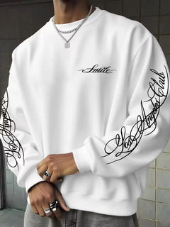 Sweatshirt met witte script lettering