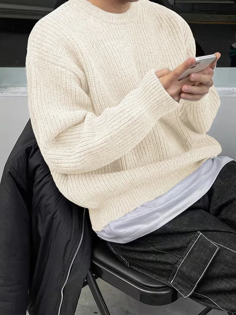 Oversized gebreide trui