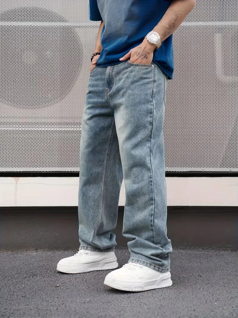 Loose fit jeans met vijf-pocket design